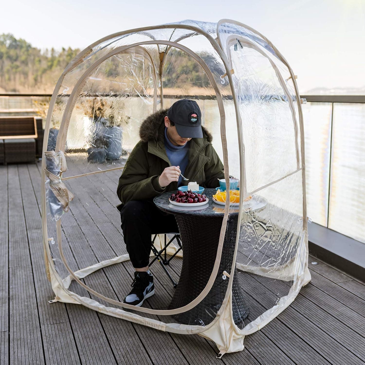 Leedor Weather-Proof Pod Bubble Tent Outdoor Instant Pop Up Shelter Patent Pending 45”x45”x62”