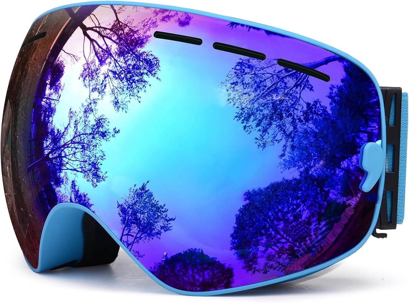 HONGDAK Ski Goggles Snowboard Snowmobile Men Women Anti Fog Polarized OTG Over Glasses Snow Sports Sunglass Snowboarding Jet Skiing Youth Kids