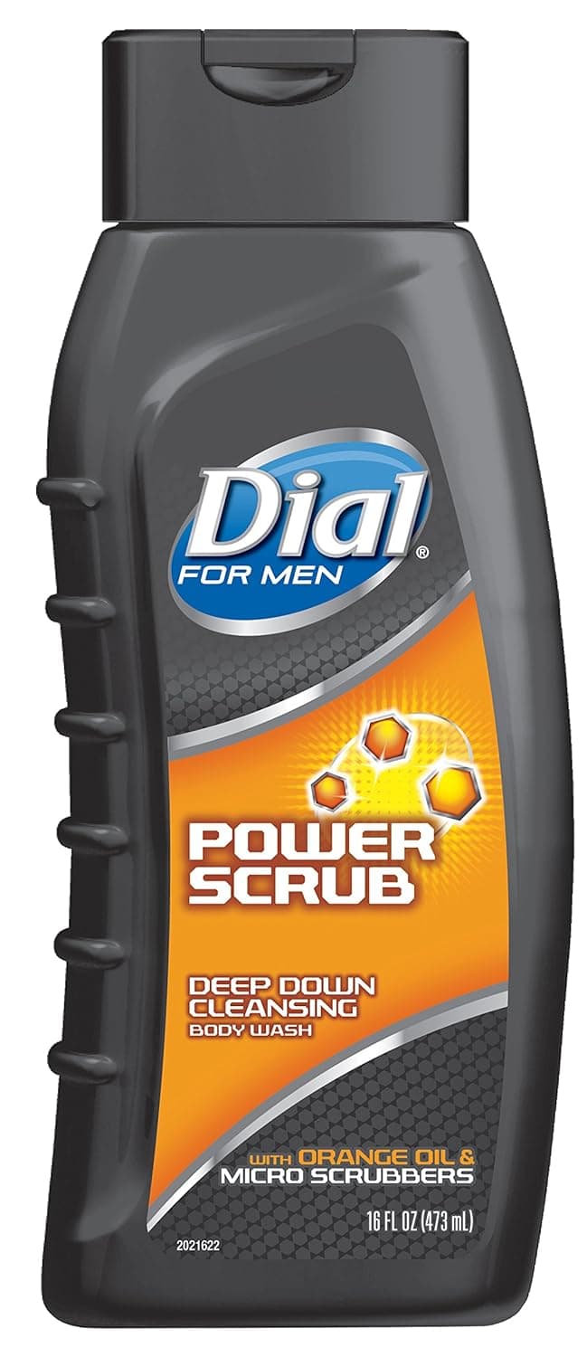 Dial Body Wash Bonus Pack for Men, Power Scrub, 16 Ounce