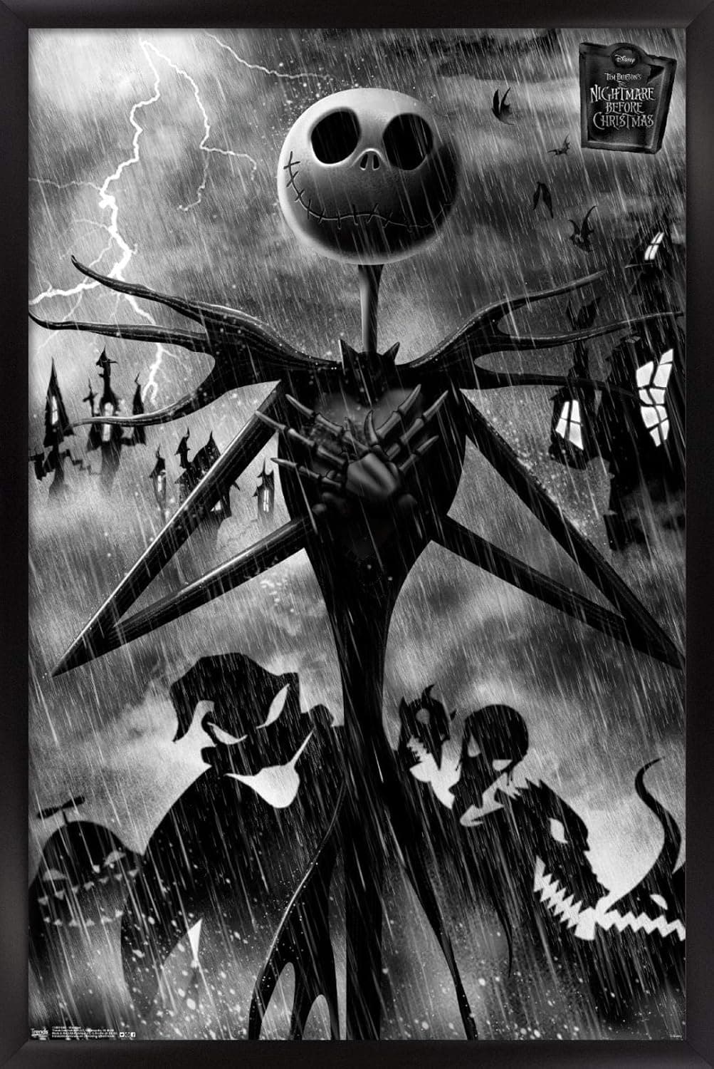 Trends International Wall Poster the Nightmare Before Christmas Shadows, 22.375 x 34