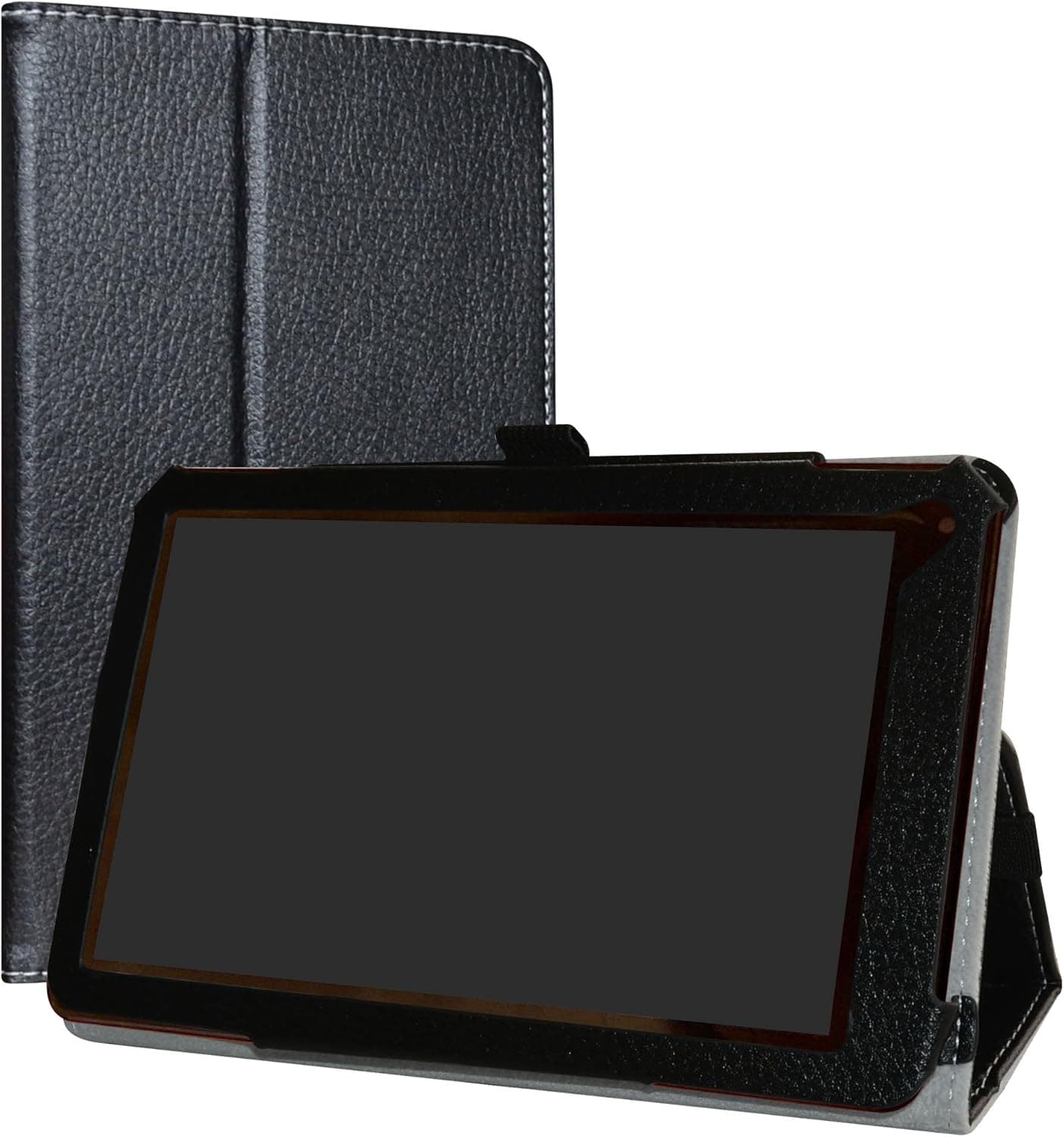 RCA 7 Voyager III Case,LiuShan PU Leather Slim Folding Stand Cover for 7" RCA 7 Voyager III RCT6973W43 Android Tablet,Black