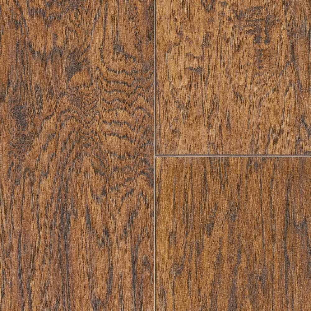Mannington Hardware 26401 (S) Revolutions Collection Louisville Hickory Laminate Plank Flooring, 8Mm, Butterscotch