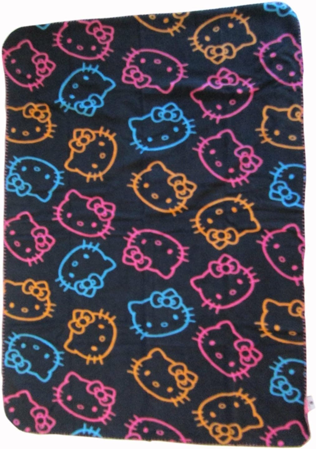 Sanrio Hello Kitty Fleece Throw Black Blanket