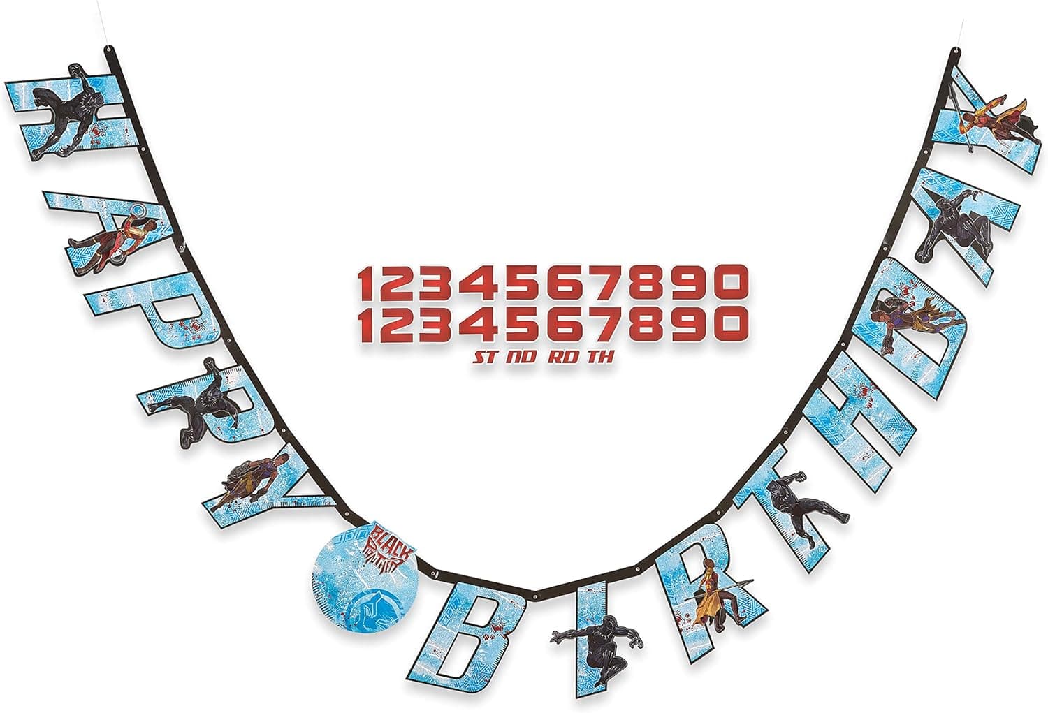 Black Panther Add-an-Age Birthday Party Banner