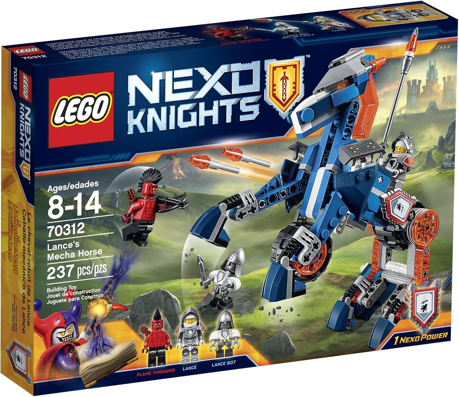 LEGO Nexo Knights Lance's Mecha Horse Kit (237 Piece)
