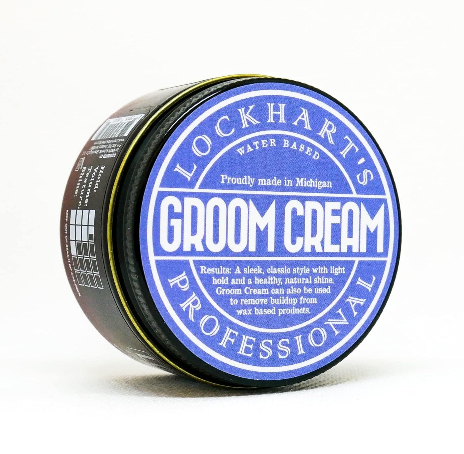 Lockhart's Professional Groom Cream, Light Hold, High Shine, Tangerine Bergamot Scent 3.7 oz.