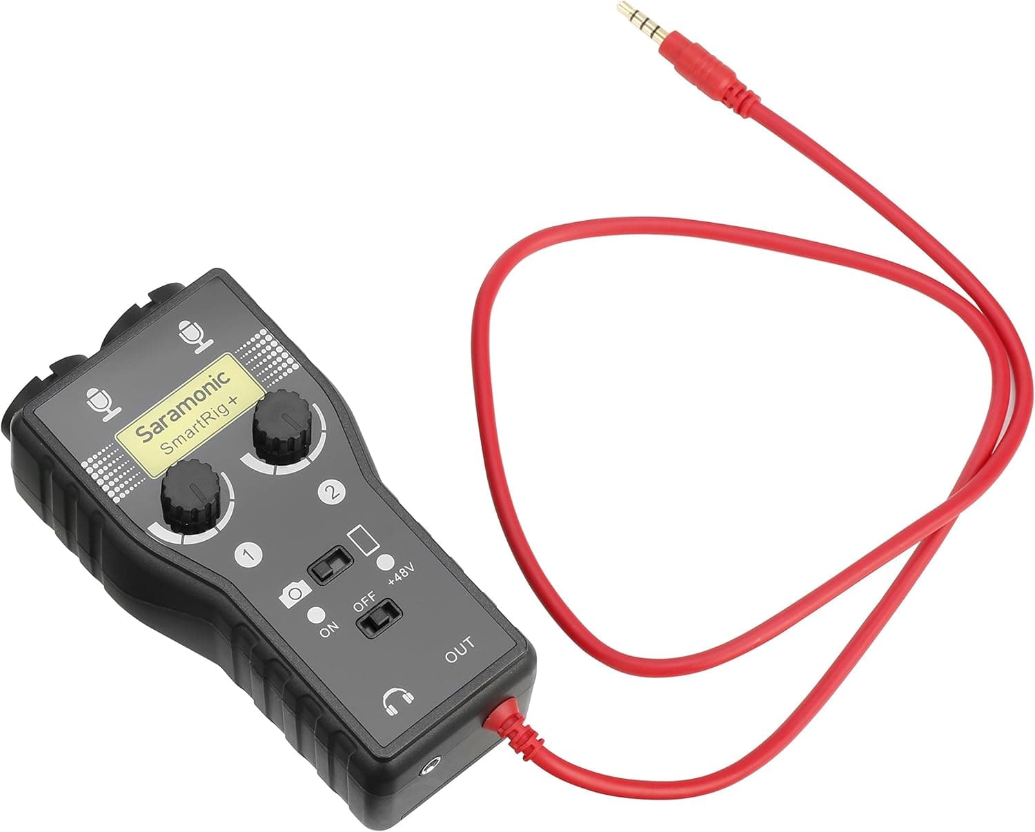 Saramonic SmartRig+ 2-Channel XLR, 3.5mm Microphone Audio Mixer with Phantom Power Preamp and Guitar Interface for DSLR Cameras, Camcorders, iPhone, iPad, iPod, and Android Smartphones