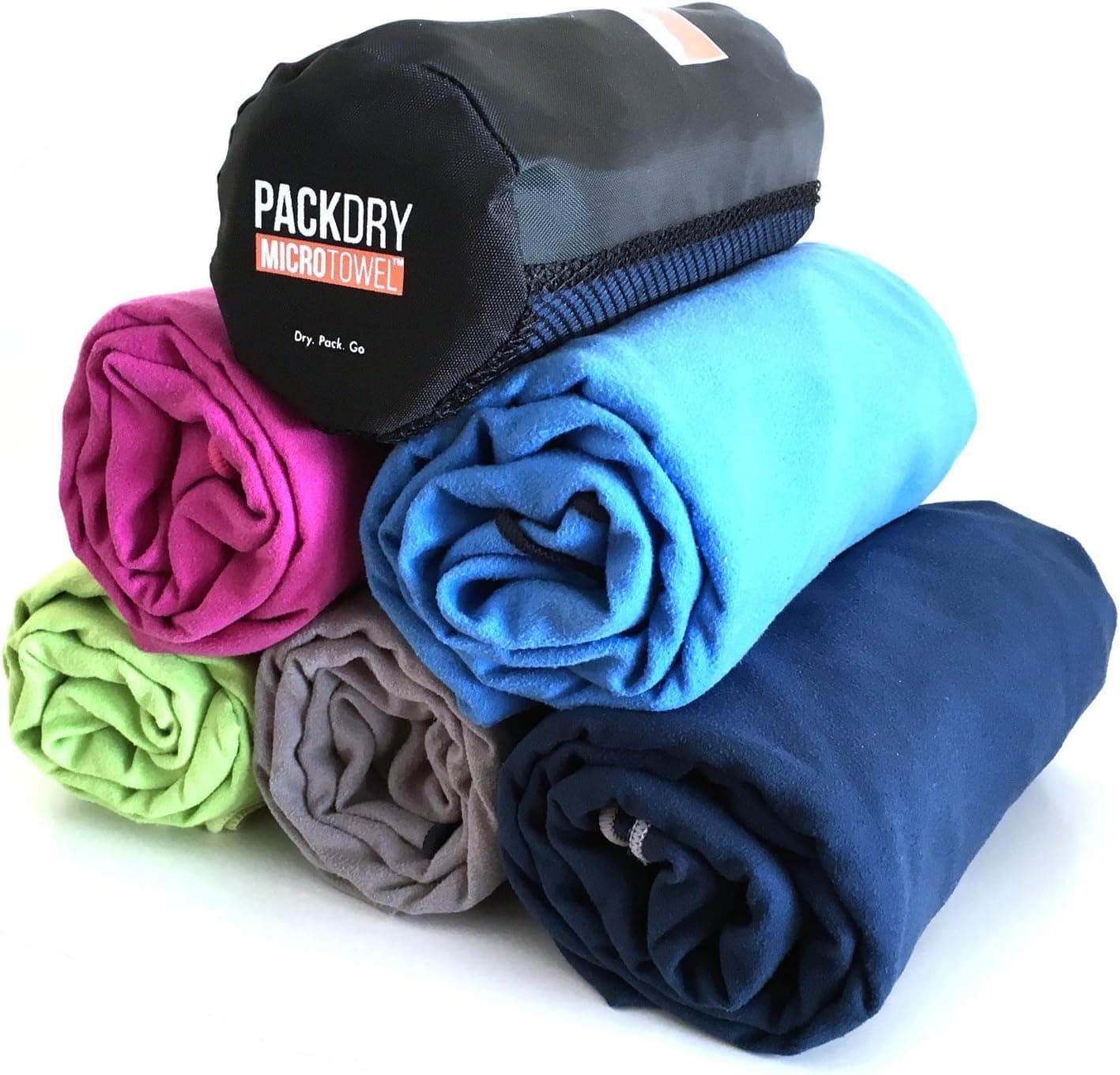 AVENTU Quick Dry Microfiber Travel Towel - Ultra Compact Absorbent for Sports Beach Swim Gym Backpacking