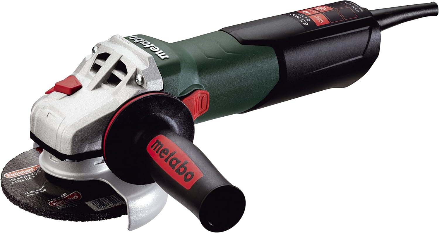 Metabo - 4.5" Angle Grinder - 10, 500 Rpm - 8.5 Amp W/Lock-On (600371420 9-115 Quick), Professional Angle Grinders