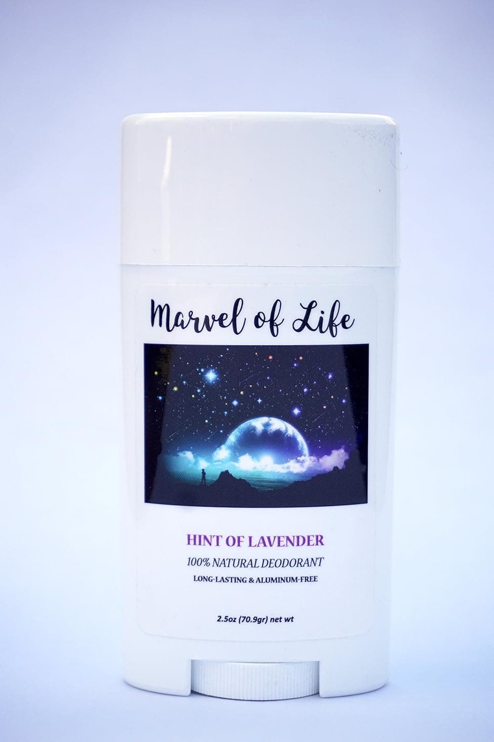 Natural Deodorant – Organic & Vegan – For Women & Men – All Day Fresh – Strong & Reliable Protection - 2.5 oz/70.9 gr. Scent: Hint of Lavender - Handmade - Cruelty-Free - Kids Safe