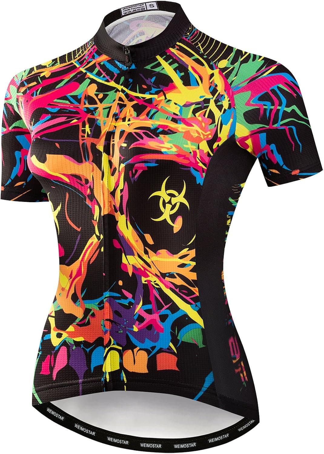 JPOJPO Womens Cycling Jersey,Bike Shirt Quick-Dry Breathable Reflective S-2XL Tops