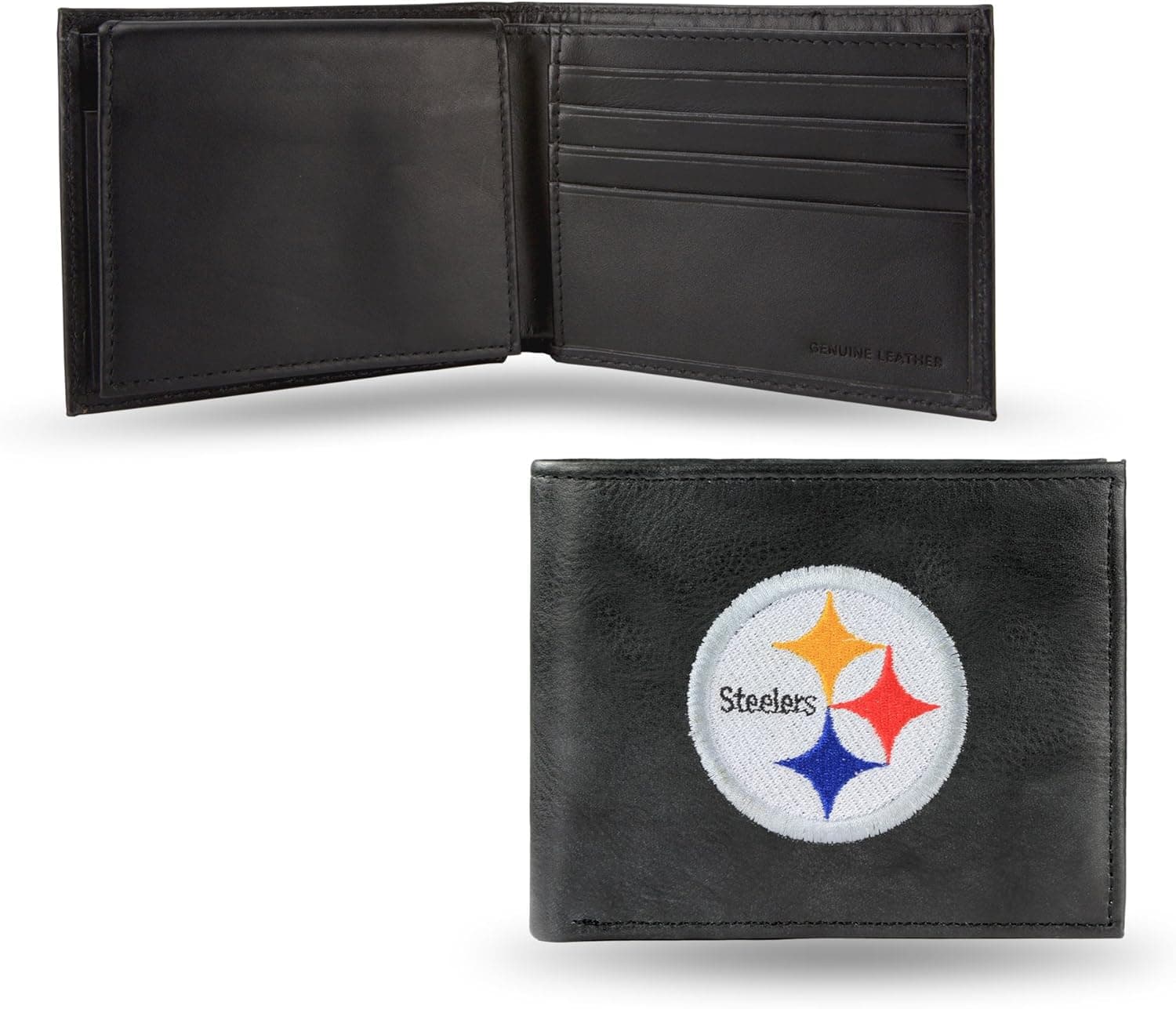 Rico Industries Men's Embroidered Leather Billfold Wallet