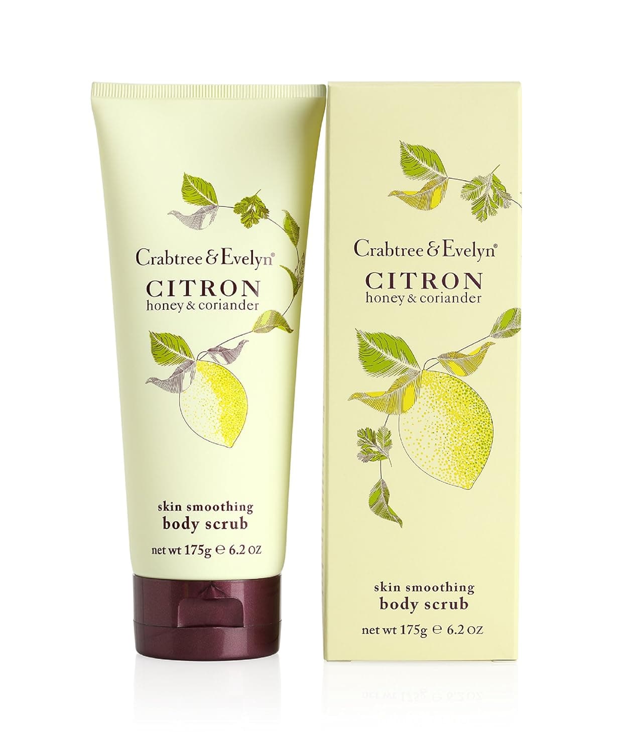 Crabtree & Evelyn Skin Smoothing Body Scrub, Citron Honey and Coriander, 6.2 oz
