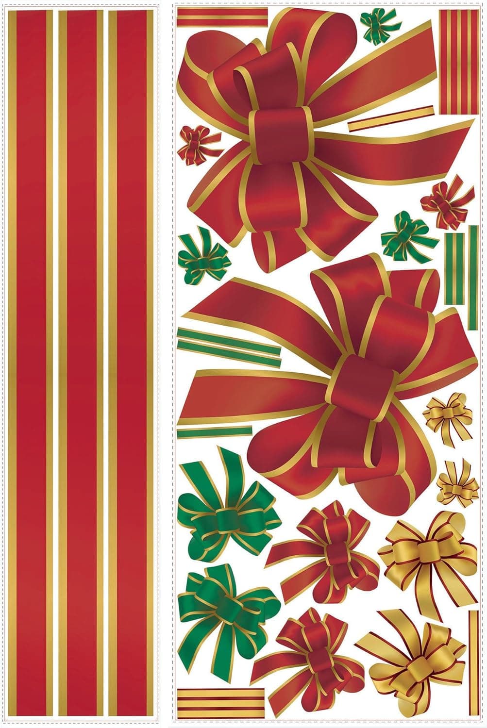 RoomMates RMK2482GM Holiday Bows Peel and Stick Giant Wall Decals, 1-Pack