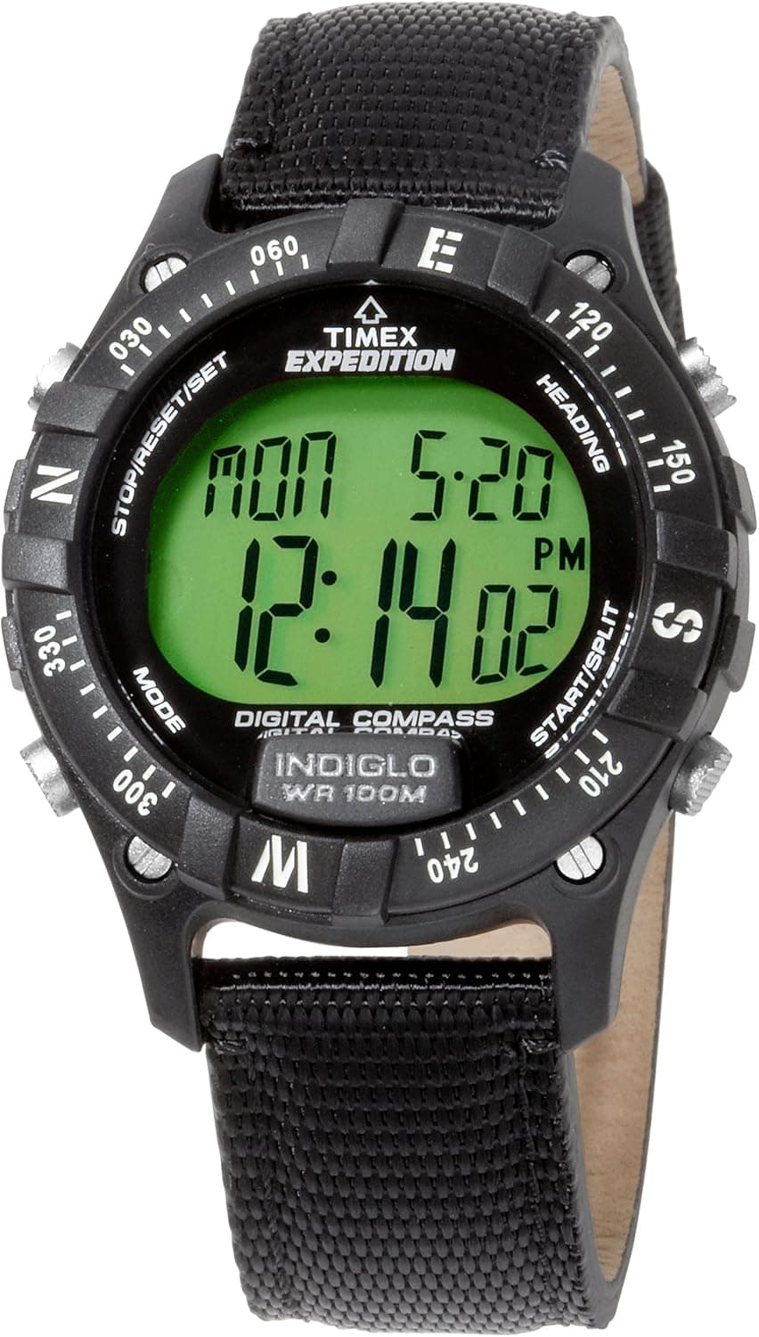 Timex Men's T49686 Digital Compass Canvas Strap Expedition Watch