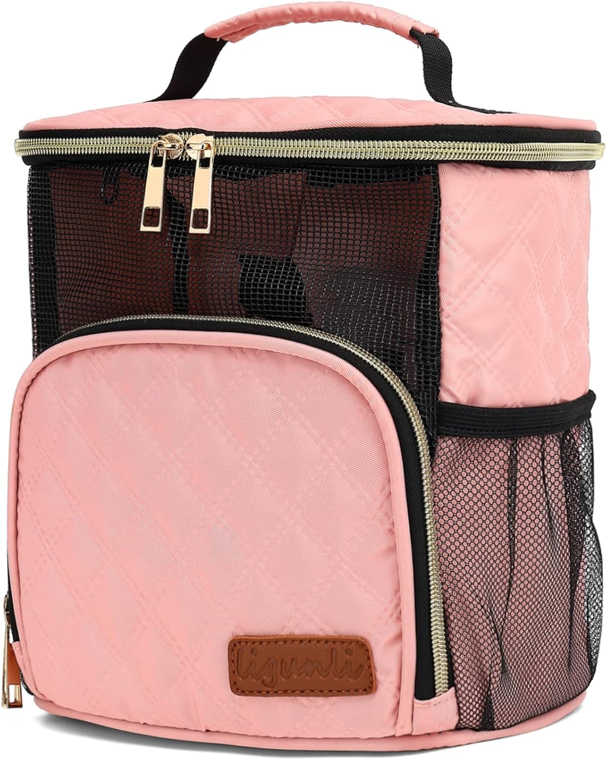 Hanging Toiletry Bag Portable Travel Toiletry Bag for Women, Travel Essentials Water-Resistant Makeup Bag Shower Organizer Kit with Elastic Band Holders for Toiletries Cosmetics for Bathroom Shower