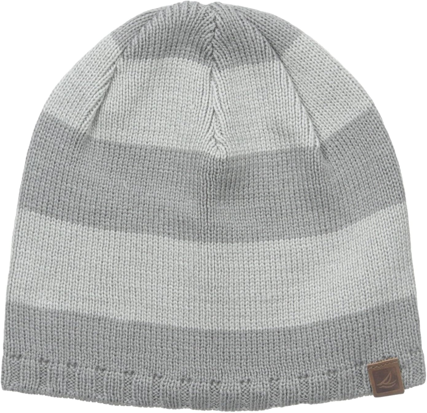 Sperry Top-Sider Men's Breton Striped Beanie with Leather Tab