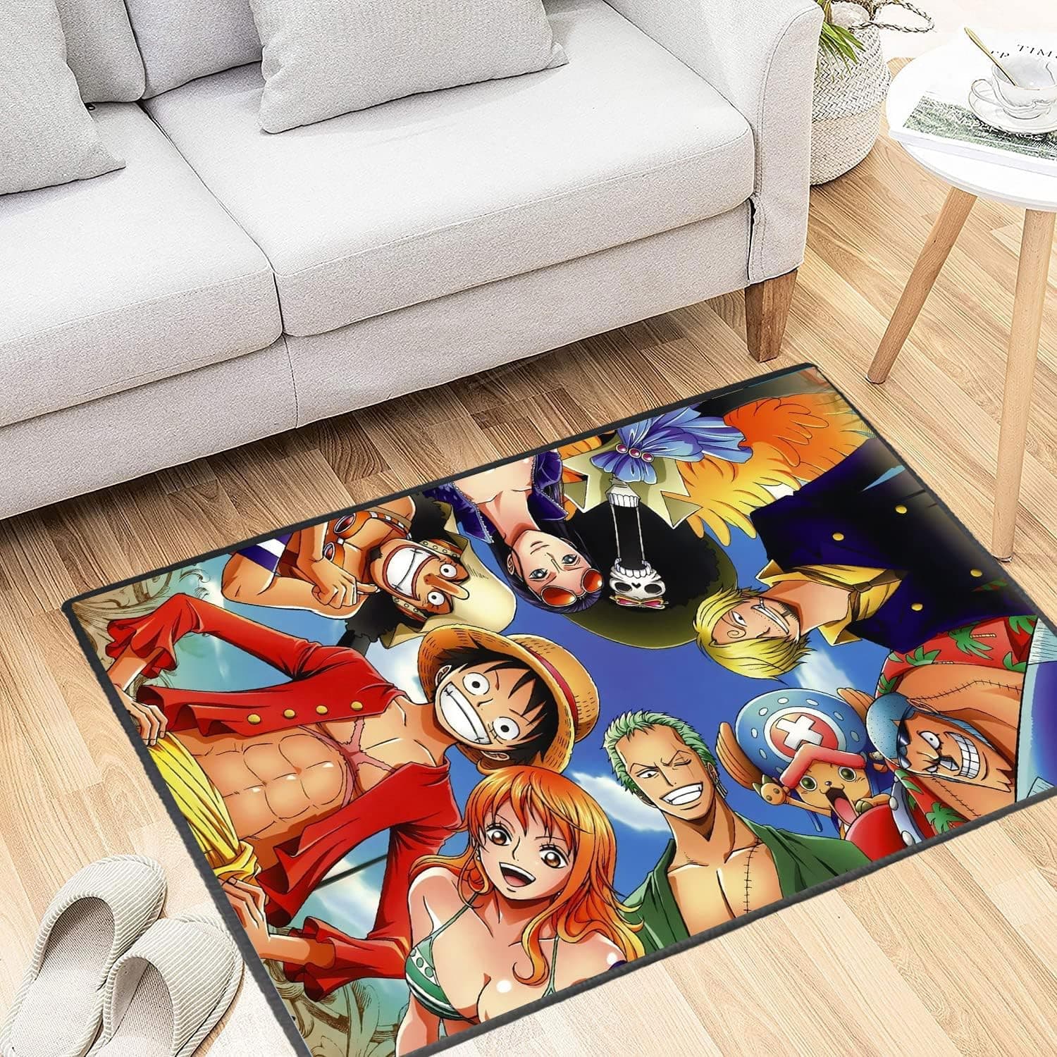 Anime Rug Popular Anime Area Rugs Slip Stain Resistant Soft Carpet for Boys Girls Gaming Desk Home Decor Non-Slip Doormats (16x24 Inches)