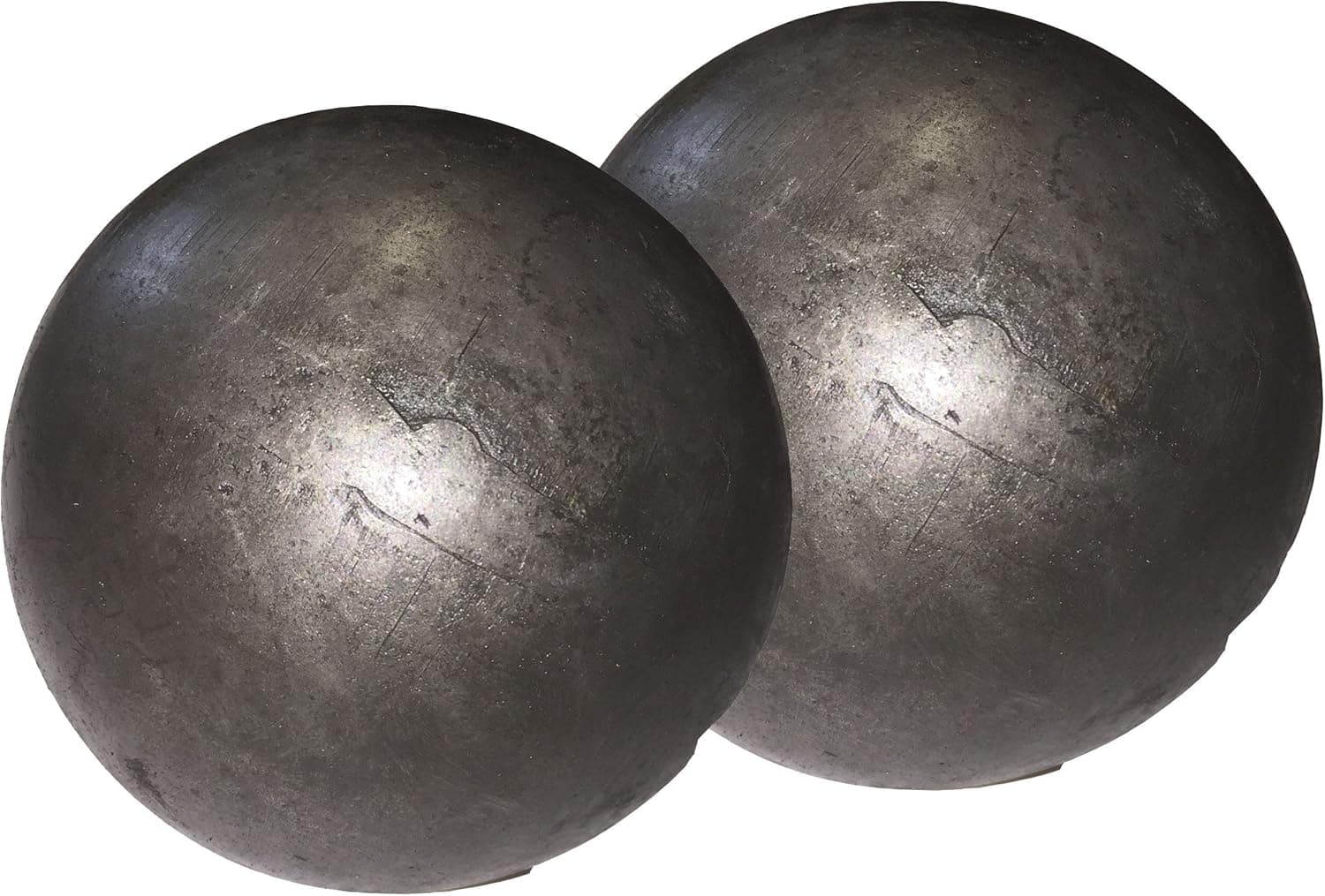 Hollow 3" steel ball weldable DIY project component (2-pack)