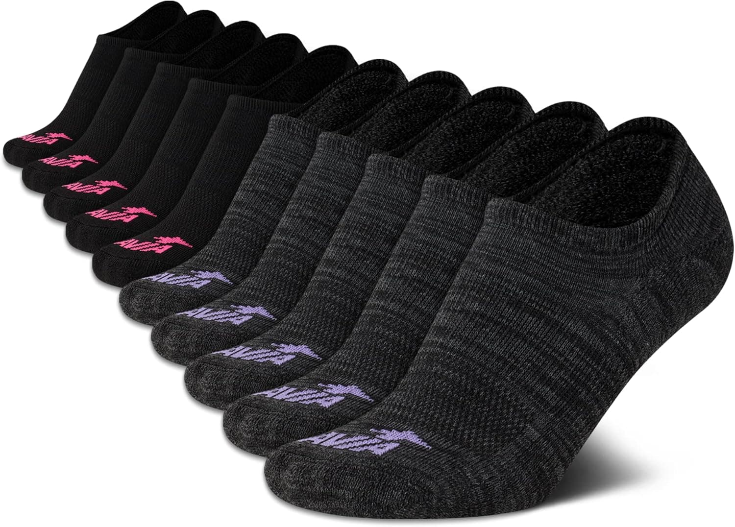 Avia Women's Socks - Lightweight No Show Liners, Performance or Casual (10 Pack)