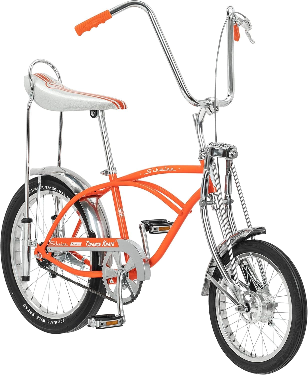 Schwinn Classic Old School Krate Bike, Ape Handlebar And Bucket Saddle, 20-Inch Wheels