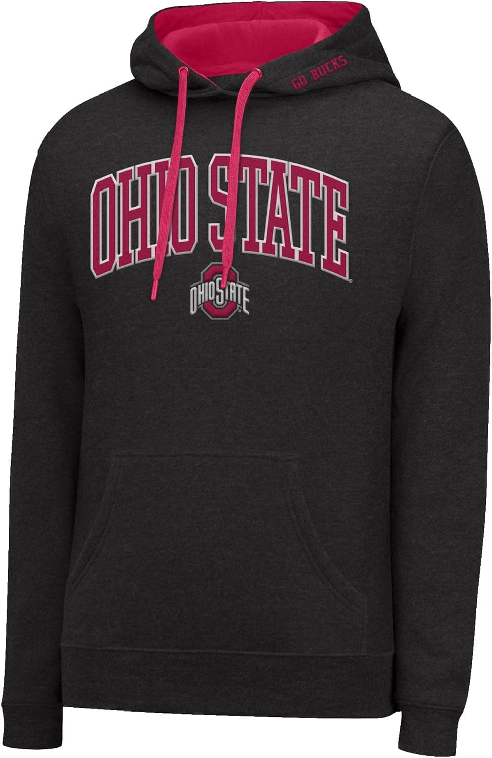 J America NCAA mens Single Dye Arched School Name Twill Hoodie
