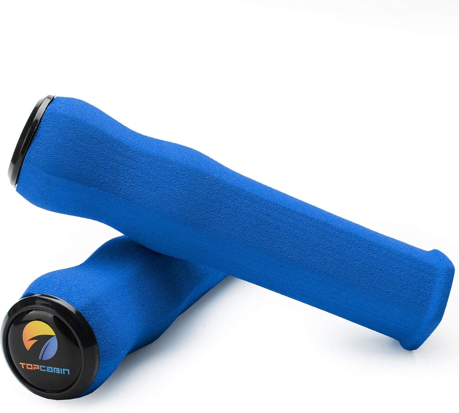 TOPCABIN Bicycle Grips,Double Lock on Locking Bicycle Handlebar Grips Rubber Comfortable Bike Grips for Bicycle Mountain BMX