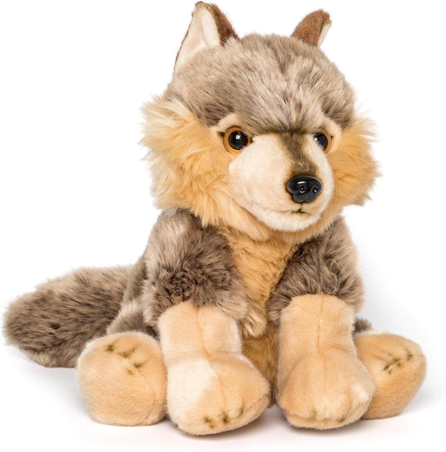 Wildlife Tree 12 Inch Stuffed Wolf Plush Floppy Animal Kingdom Collection