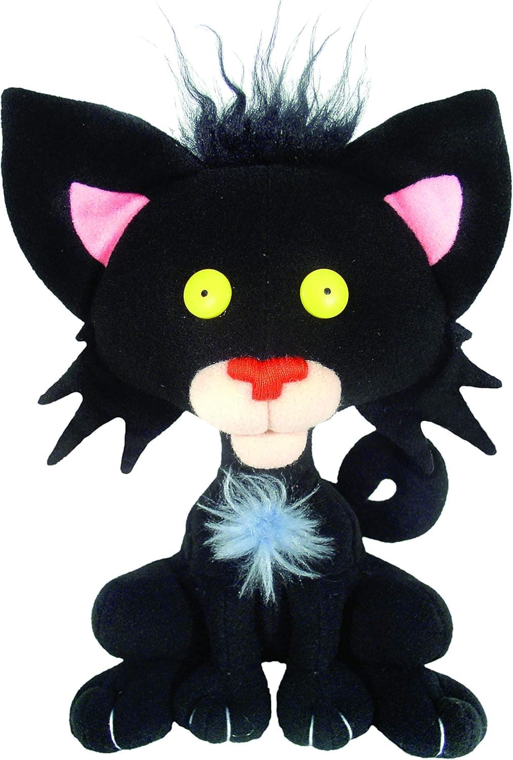 MerryMakers Bad Kitty Soft Plush Black Cat Stuffed Animal Toy, 8-Inch, from Nick Bruel's Bad Kitty book series by MerryMakers