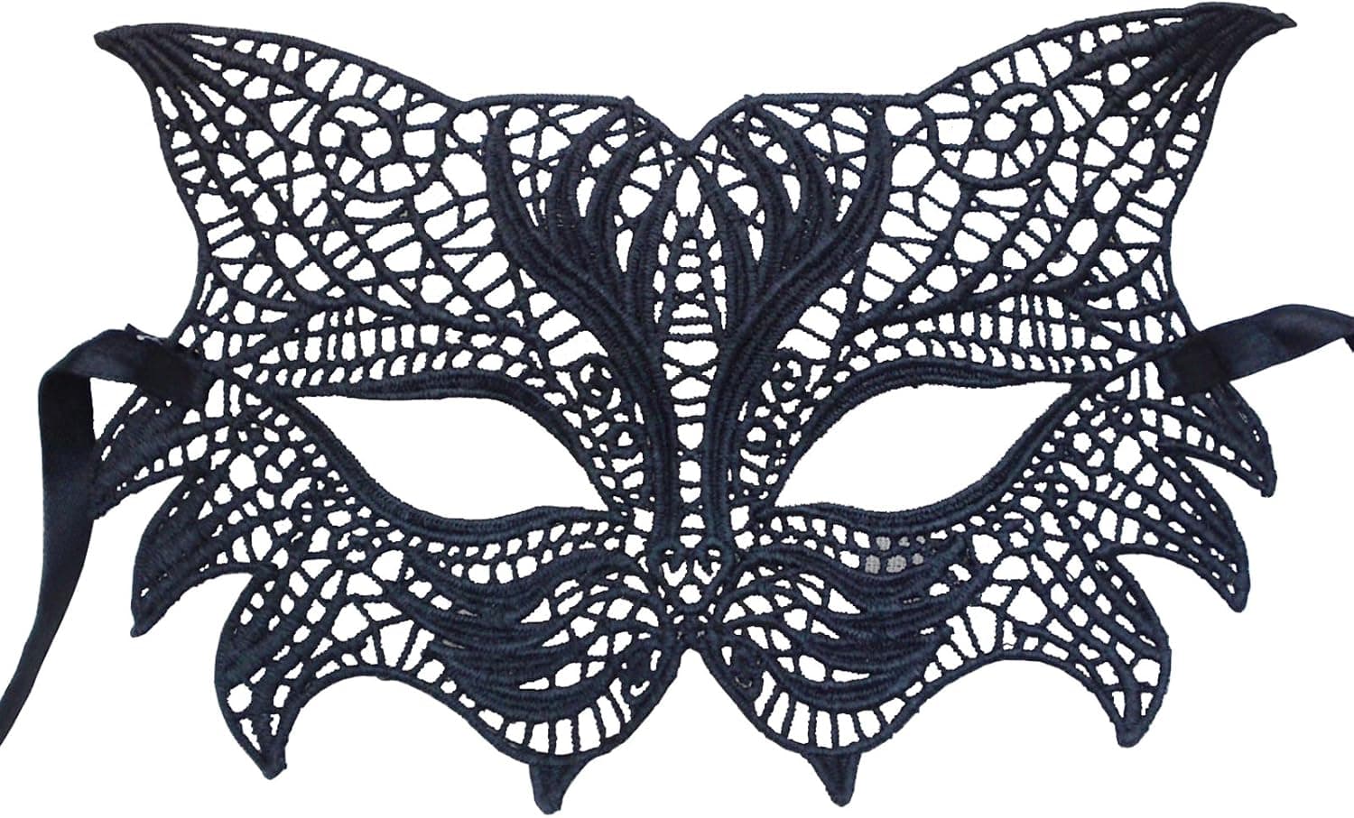 Nati Women's Lace Fox Masquerade Mask Color Black