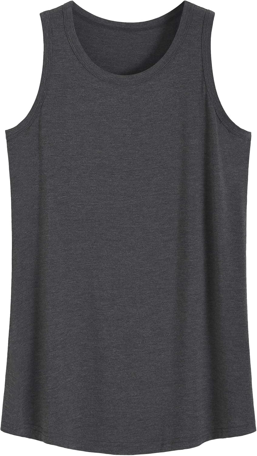 Latuza Women's Bamboo Viscose Sleep Tank Top Sleeveless Pajamas Shirt
