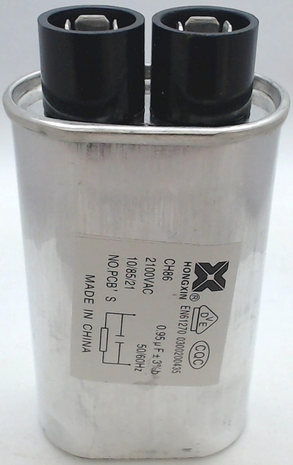 RC-QVA234WRE0 HV Microwave Capacitor .95UF REPAIR PART FOR AMANA, ELECTROLUX, GE, KENMORE, MAYTAG AND WHIRLPOOL
