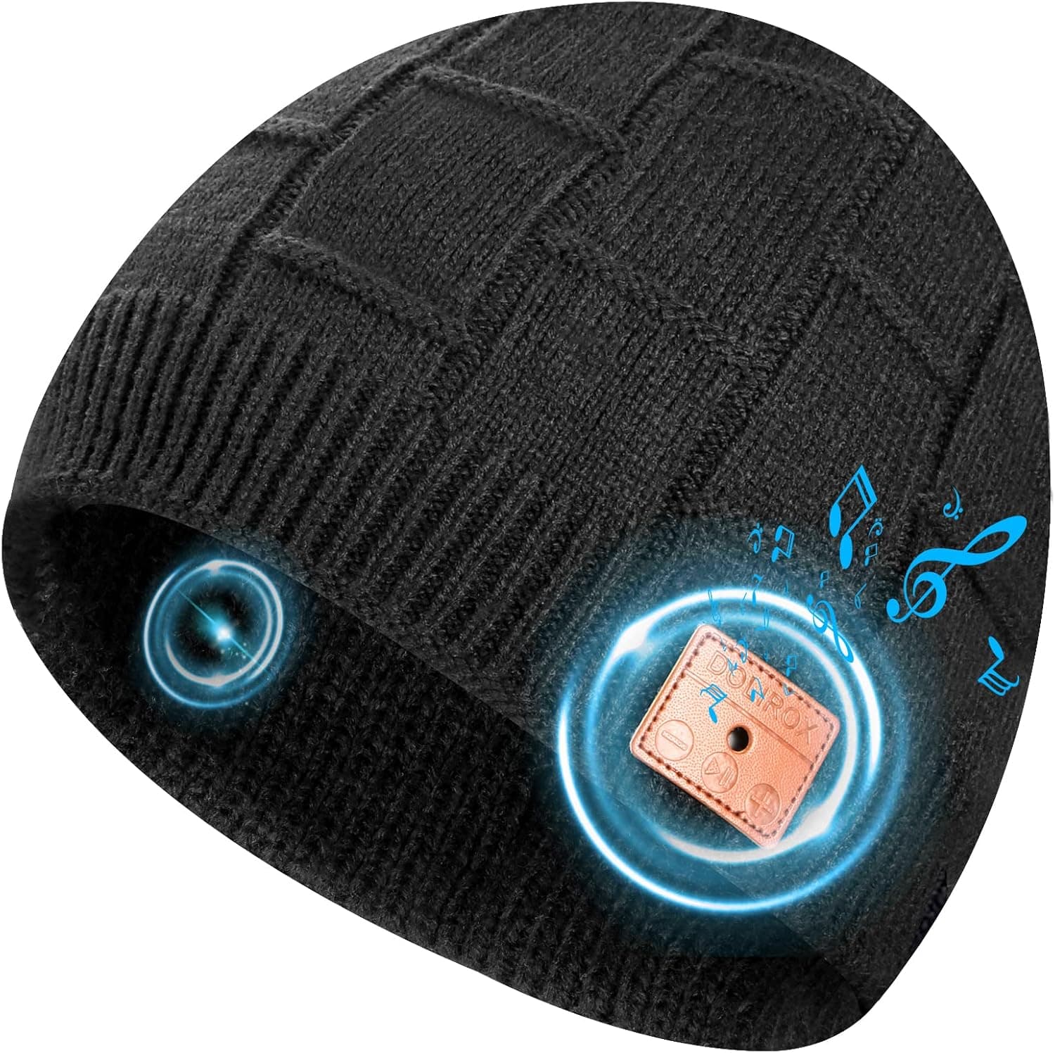 Bluetooth Beanie Hat Wireless Beanie for Men, Unique Tech Gift for Men Him Boyfriends Teens Boys Girls
