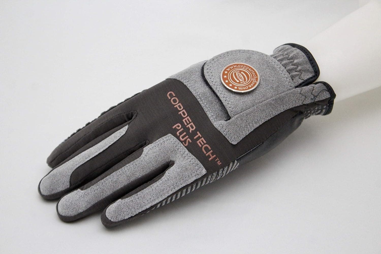 Copper Tech Plus Men's Golf Gloves ONE Size FIT Most Worn on Right Hand for The Left Handed Golfer