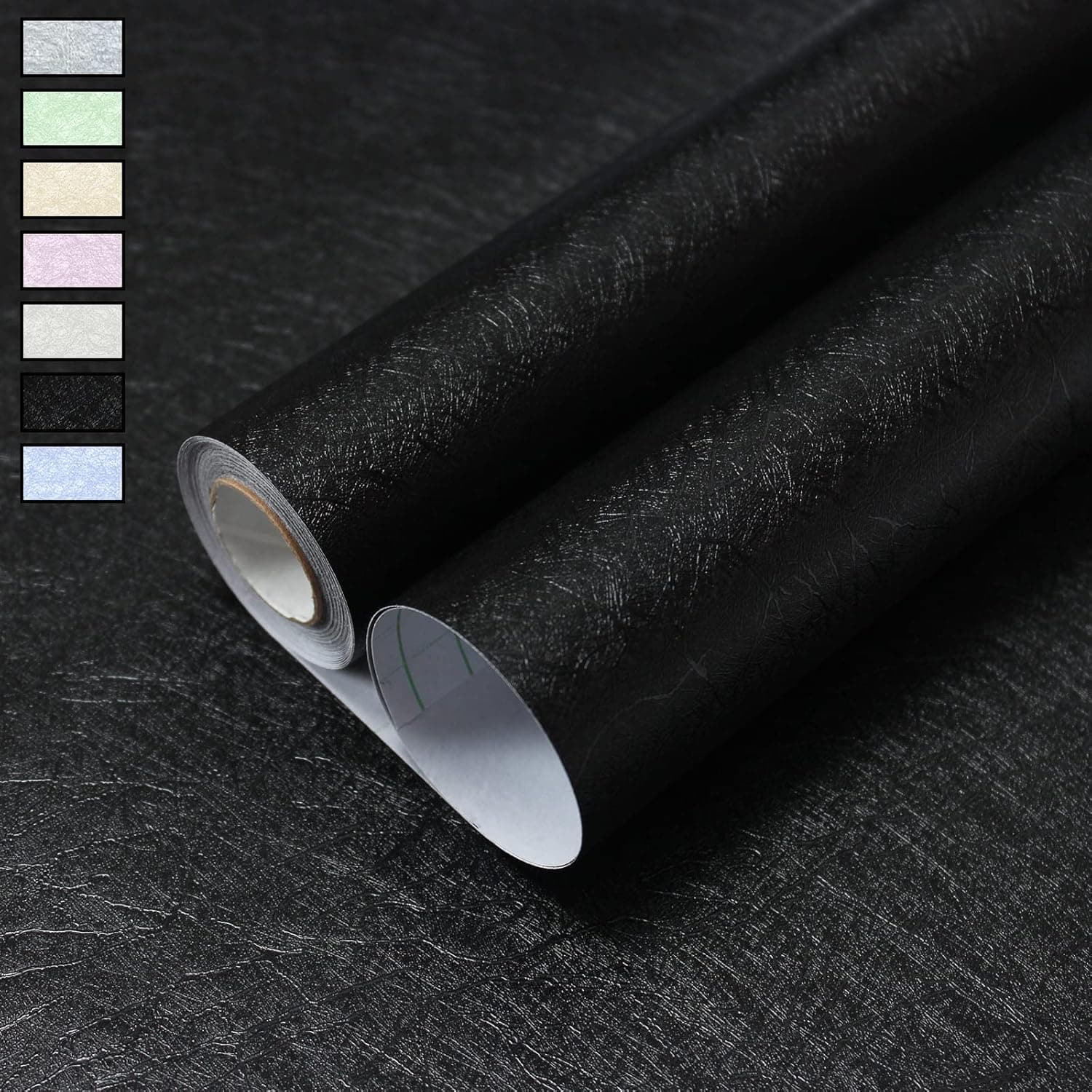 WADILE Peel and Stick Wallpaper 15.7in x 393.7in, Silk Contact Paper Embossed for Cabinets/Countertops Waterproof, Wall Paper Pull and Stick for Bedroom, Stick on Wallpaper Textured Self Adhesive