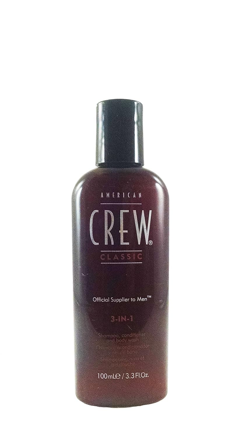 AMERICAN CREW Classic 3-in-1 Shampoo, Conditioner and Body Wash, 3.3 Ounce