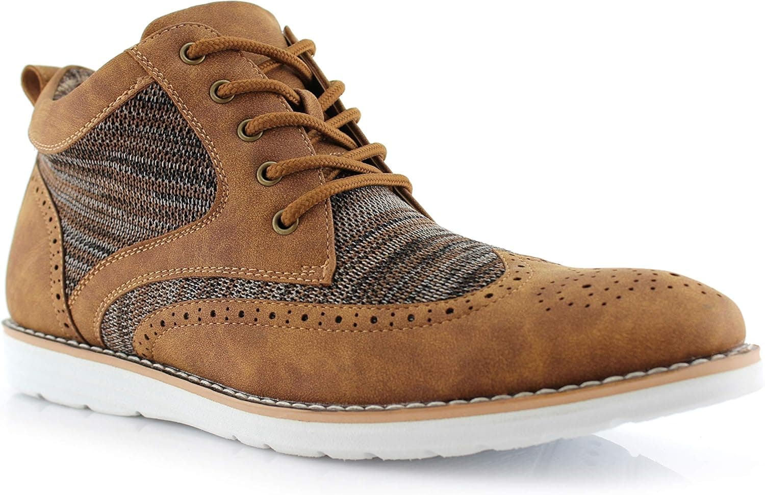 Polar Fox Colbert MPX506059 Mens Mid-Top Casual Breathable Sneaker Chukka Boots with Memory Foam insole