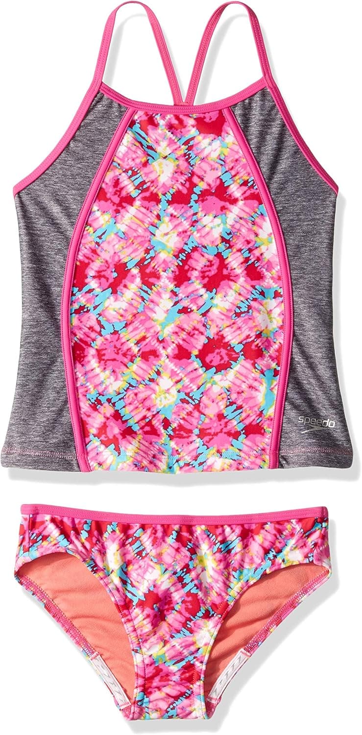 Speedo Rhythmic Tie Dye Tankini Two Piece Swimsuit