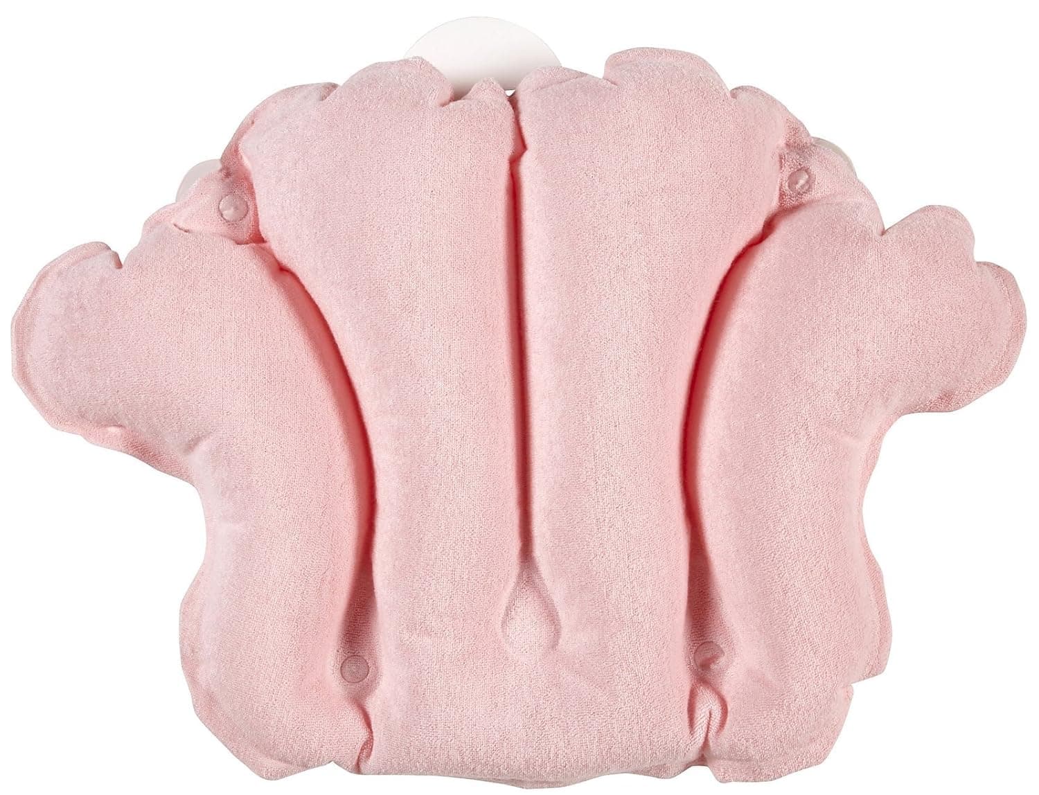 Spa Sister Luxury Inflatable Terry Bath Pillow Coral