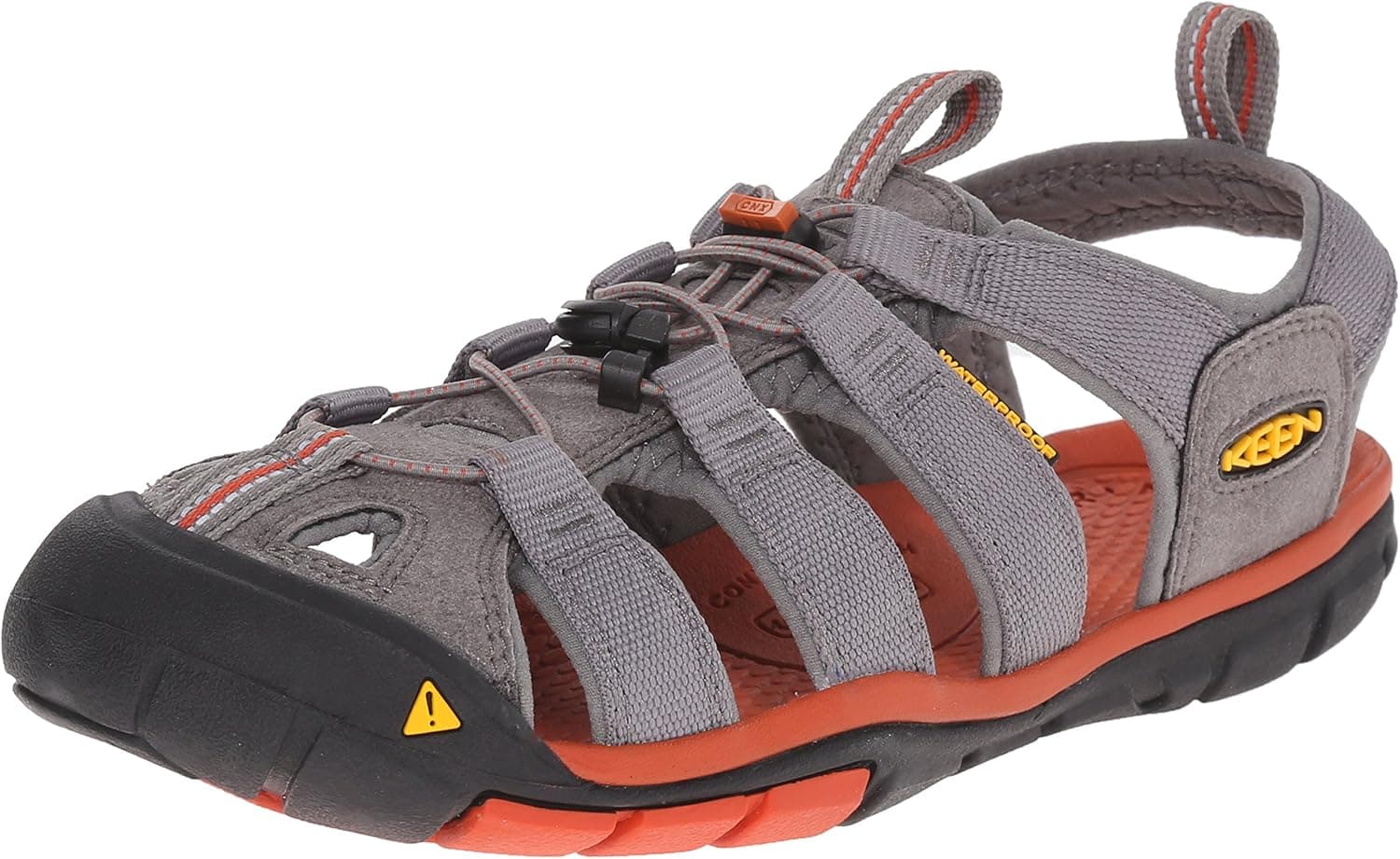 KEEN Men's Clear Water CNX - M Sandal,Gargoyle/Burnt Ochre,11.5 M US