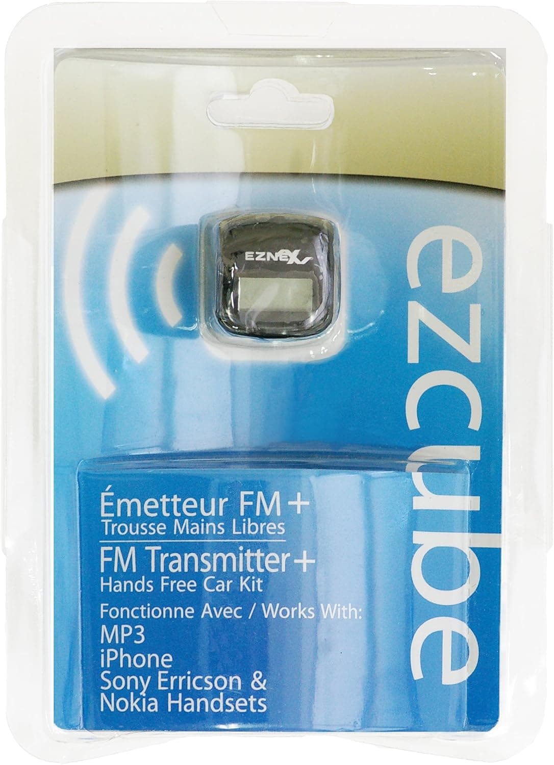EZCUBE FM TRANSMITTER + HANDSFREE, COLOR: BLACK