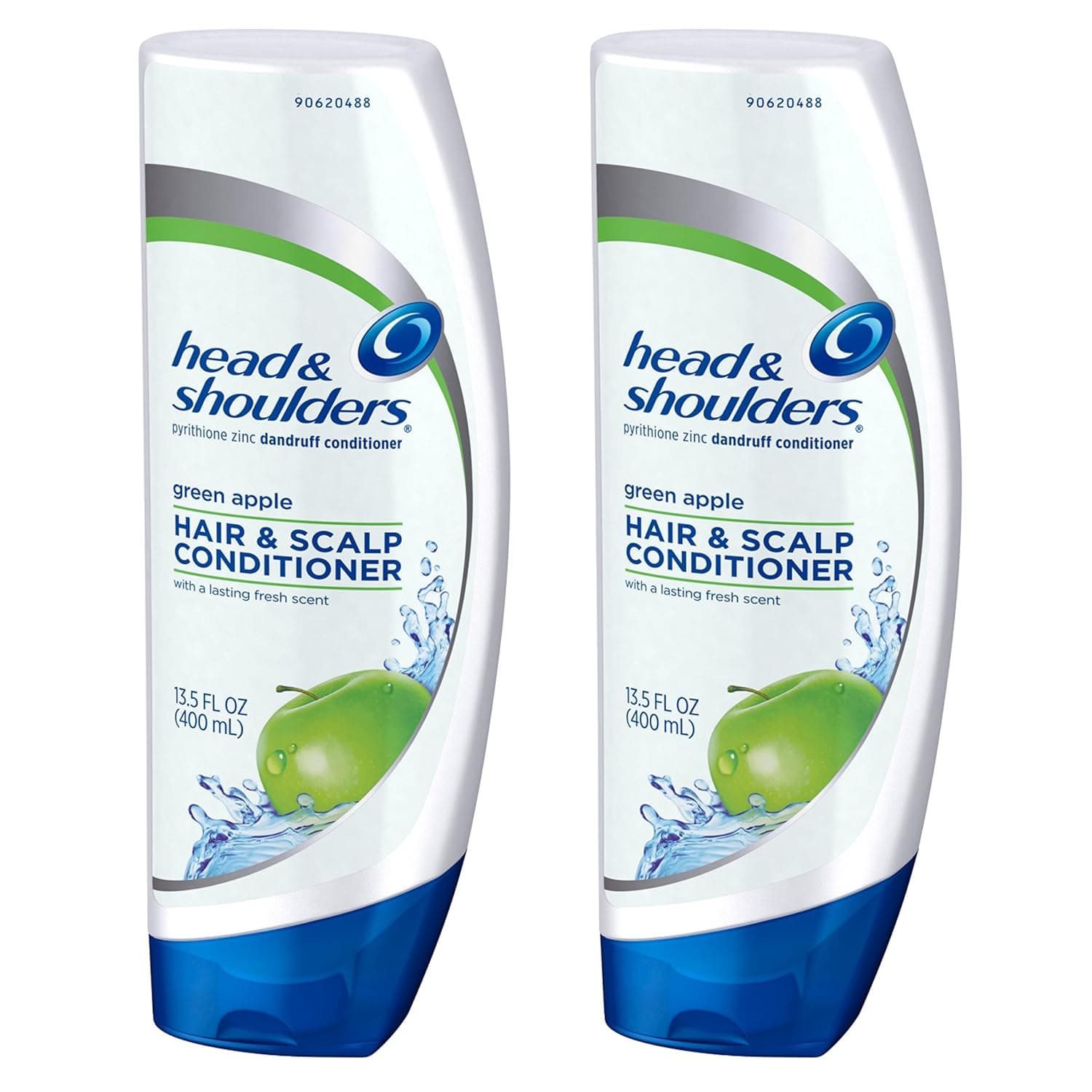 Head and Shoulders, Conditioner, Anti Dandruff, Green Apple, 13.5 fl oz, Twin Pack