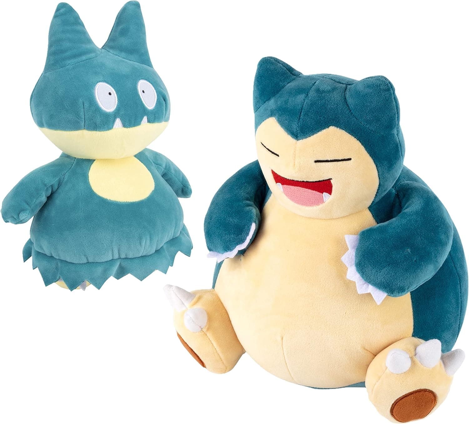 Pokémon 8" Munchlax & 12" Snorlax Plush Stuffed Animal Toys, Set of 2 - Evolution Set - Officially Licensed - Gift for Kids