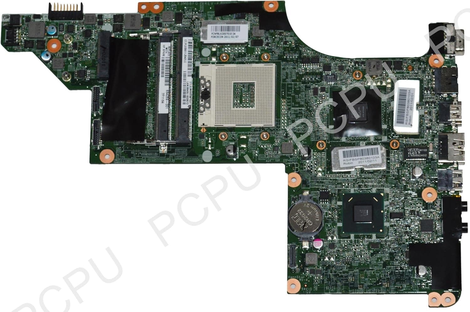 HP 634259-001 System Board DSC with 6570/1G Qua W SW Graphics