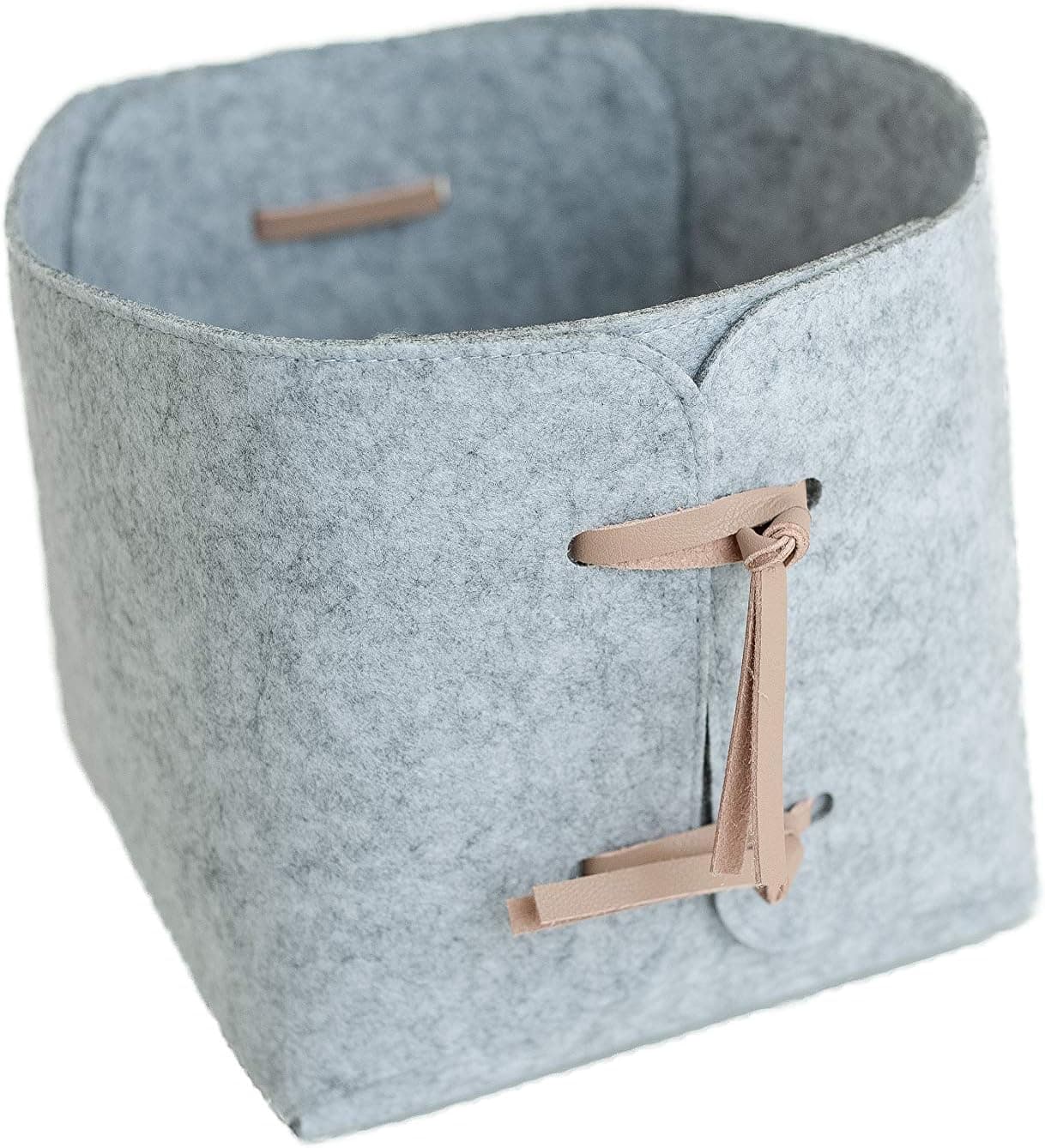 Multipurpose Felt Storage "Lagom" Basket storage bin for nursery, closets, entry way, plant cover, bathroom shelves, toys, yarn, boat storage