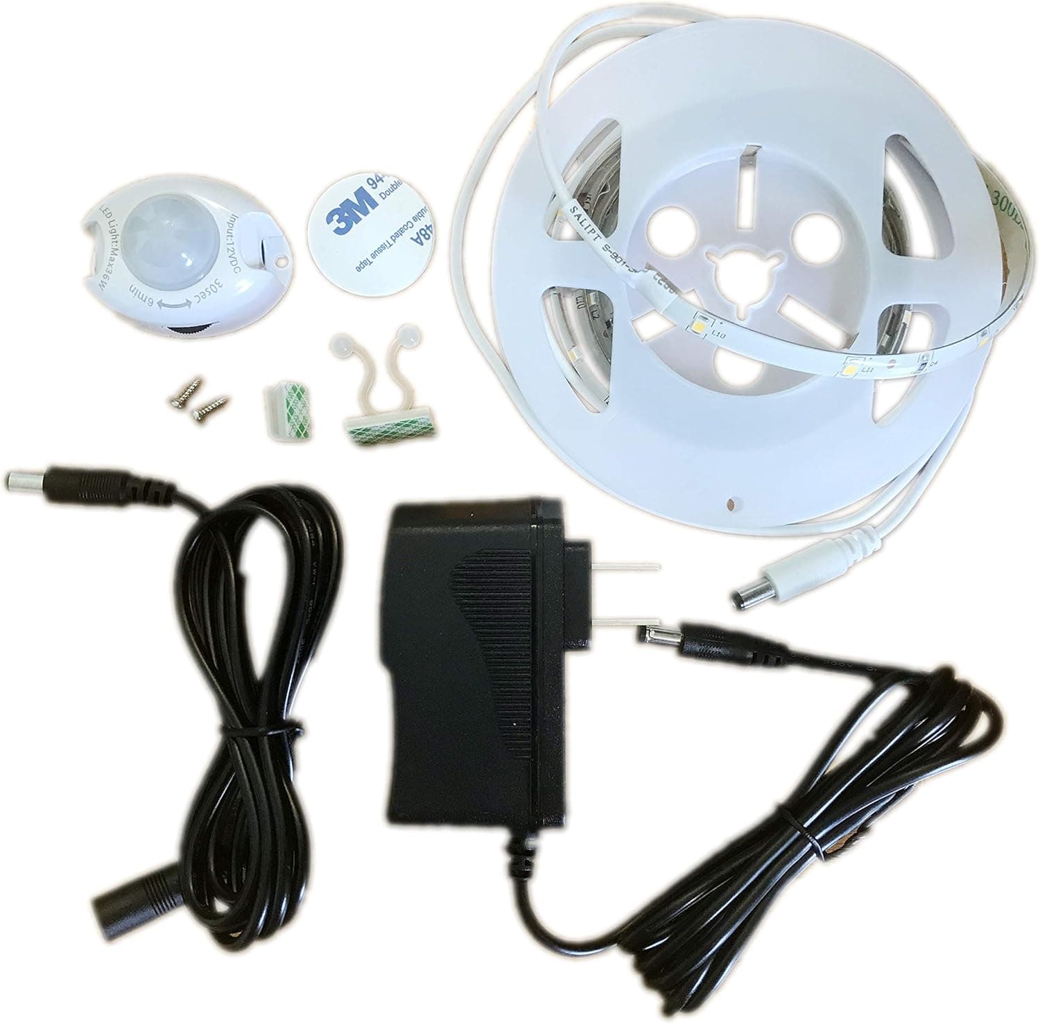 Bobcat LED Motion Activated Sensor Bed Light Flexible Strip Night Light Kit Soft Glow in The Dark Illumination with Automatic Off