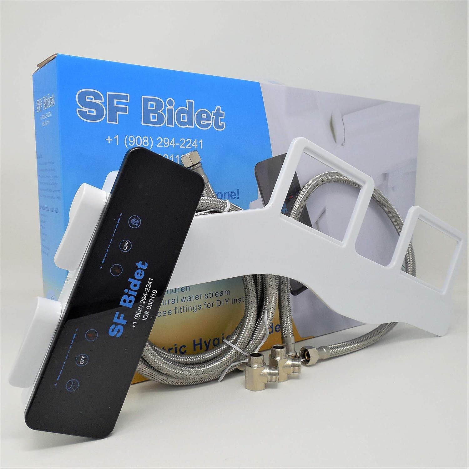 Hot & Cold Fresh Water Non-Electric Toilet BIDET Wash Seat Attachment Dual Nozzle Self-Cleaning (Hot & Cold, Slim Design)