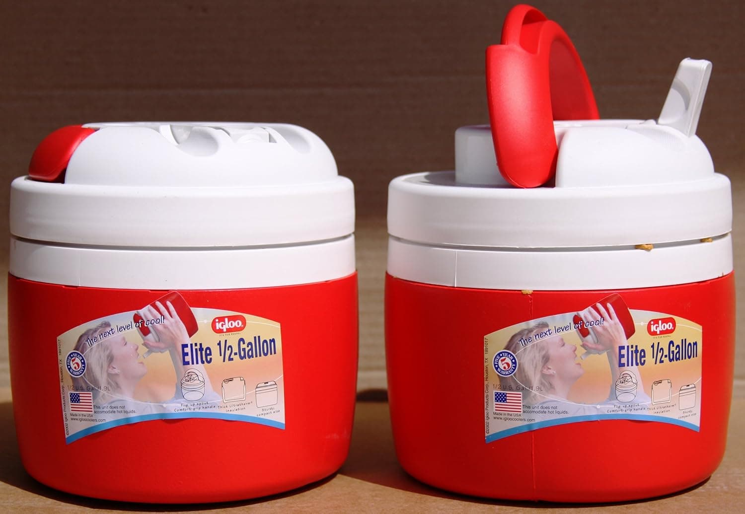 IGLOO Elite 1/2 Gallon Red Beverage Cooler
