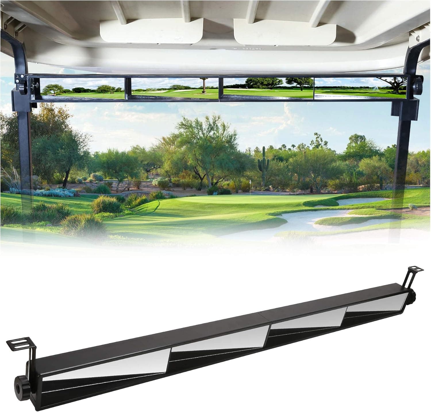 10L0L Universal Golf Cart Mirror for EZGO Club Car Yamaha, Eliminate Blind Spots Rear View Mirror