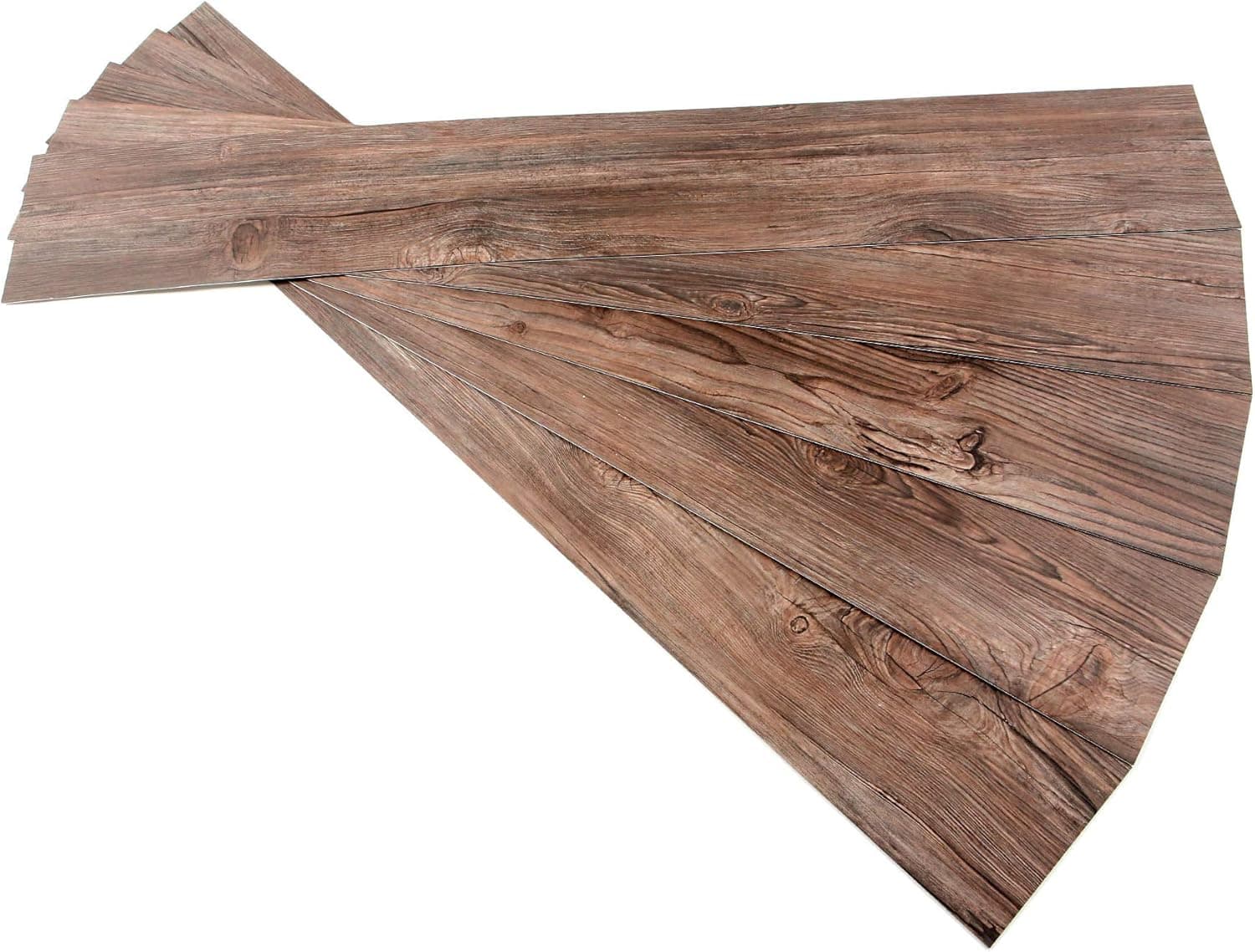 ROSEROSA Peel and Stick Engineered PVC Plank Wood Pattern Durable Vinyl Flooring (ECK-907 : 5 Planks)